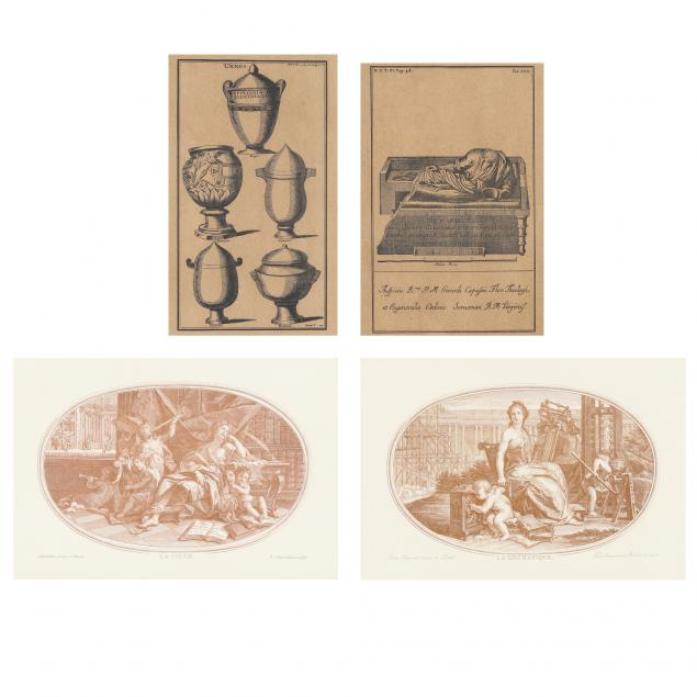 TWO PAIRS OF FRAMED CONTINENTAL