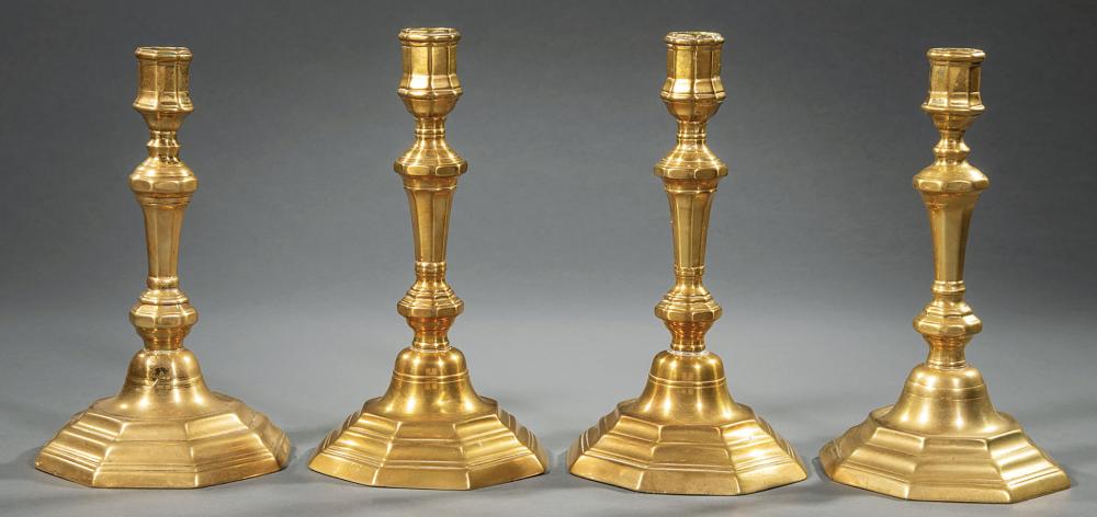 TWO PAIRS OF FRENCH BRASS