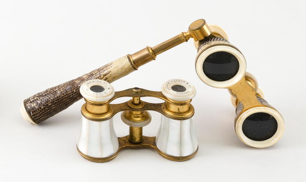 TWO PAIRS OF FRENCH OPERA GLASSES