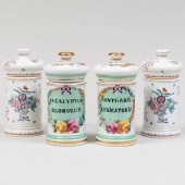TWO PAIRS OF FRENCH PORCELAIN