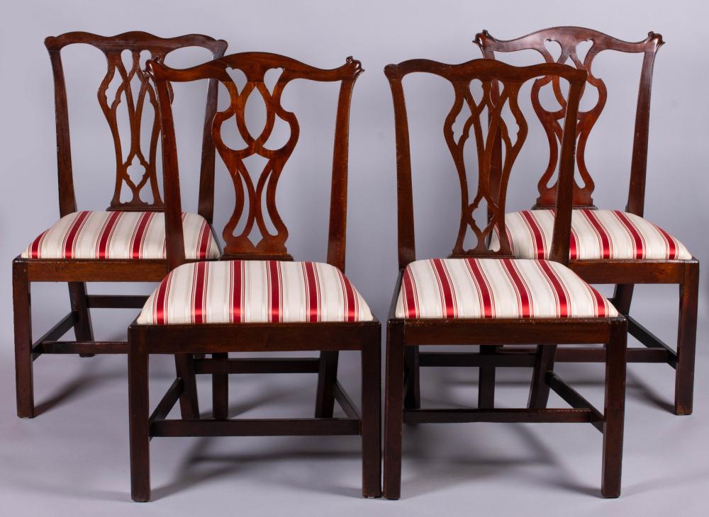 TWO PAIRS OF GEORGE III STYLE