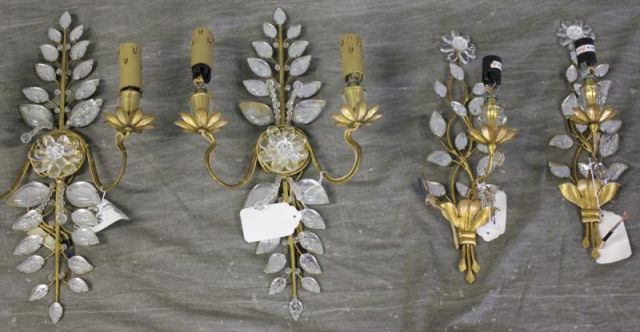 Two Pairs of Gilded Contemporary