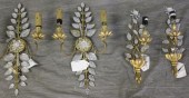 Two Pairs of Gilded Contempora