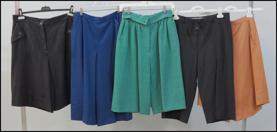 TWO PAIRS OF GIORGIO ARMANI SHORTS.