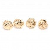 TWO PAIRS OF GOLD EARRINGS To