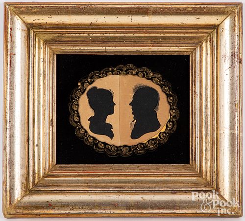 TWO PAIRS OF HOLLOWCUT SILHOUETTES,