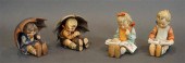 TWO PAIRS OF HUMMEL FIGURINEST