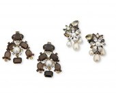 TWO PAIRS OF IRADJ MOINI EARCL