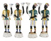 TWO PAIRS OF ITALIAN MAJOLICA