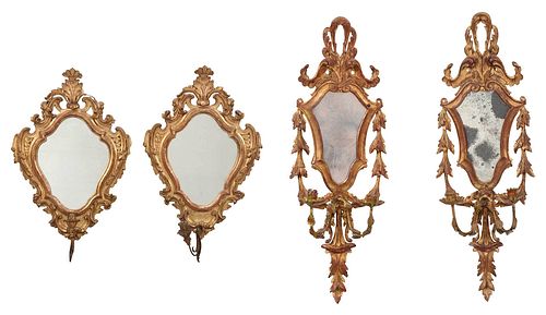 TWO PAIRS OF ITALIAN MIRRORED