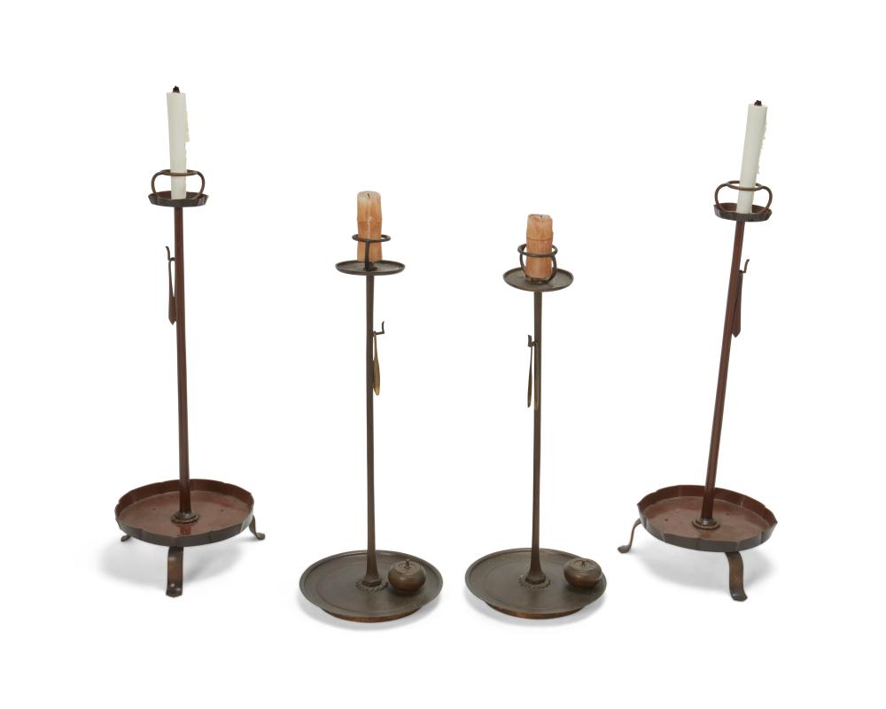 TWO PAIRS OF JAPANESE SHOKUDAI