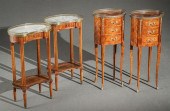 TWO PAIRS OF LOUIS XV/XVI STYL