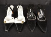 TWO PAIRS OF MANOLO BLAHNIK AN