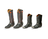 TWO PAIRS OF MEN'S VINTAGE BLA