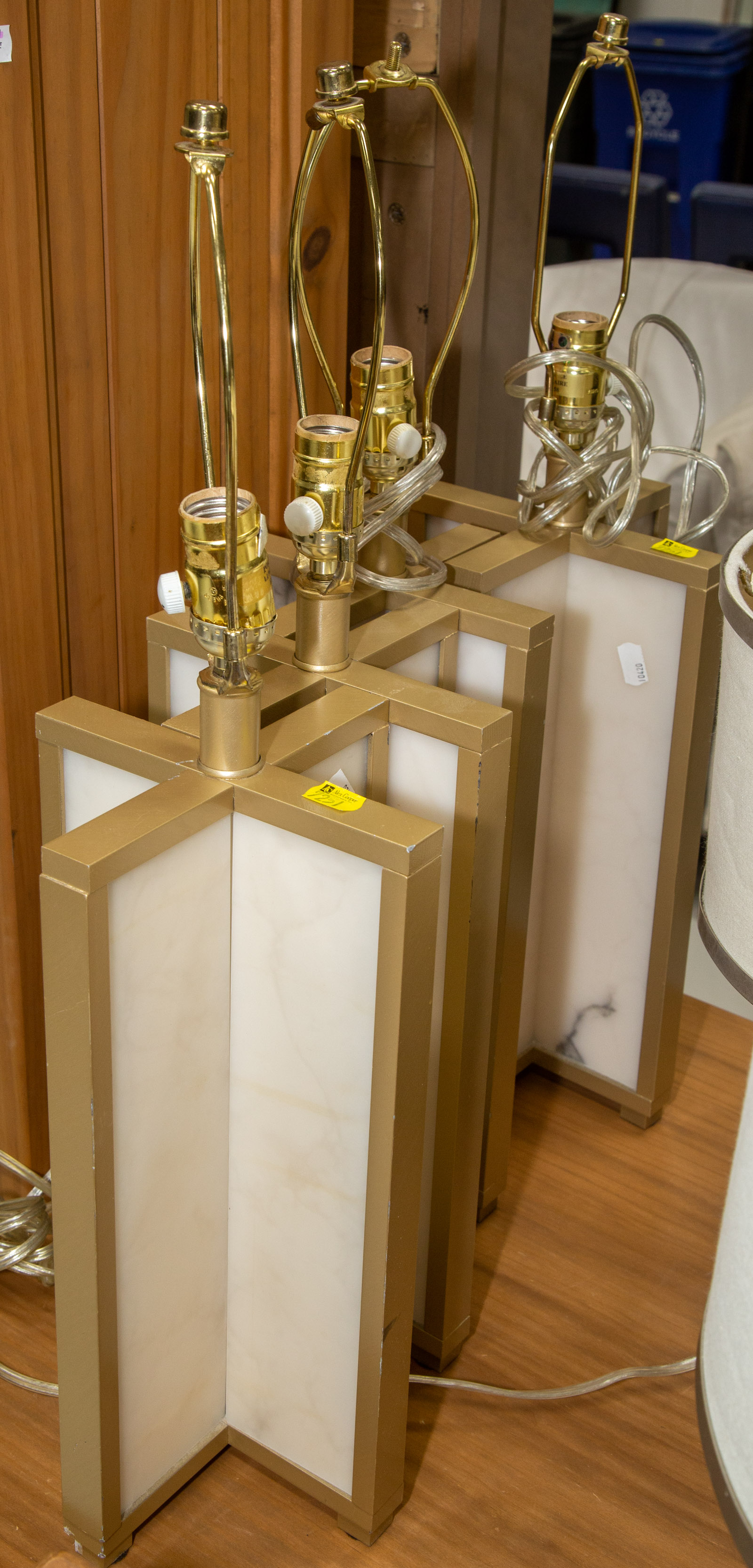 TWO PAIRS OF MODERN STYLE RESIN