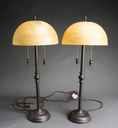 TWO PAIRS OF MODERN TABLE LAMP
