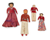 TWO PAIRS OF NAVAJO DOLLS<br>T