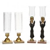 TWO PAIRS OF NEOCLASSICAL STYL