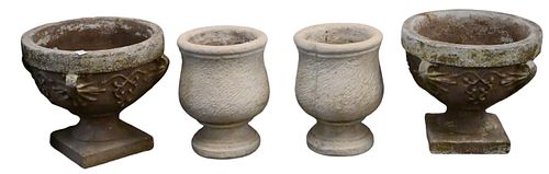 TWO PAIRS OF OUTDOOR PLANTERSTwo