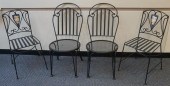 TWO PAIRS OF PATINATED METAL P