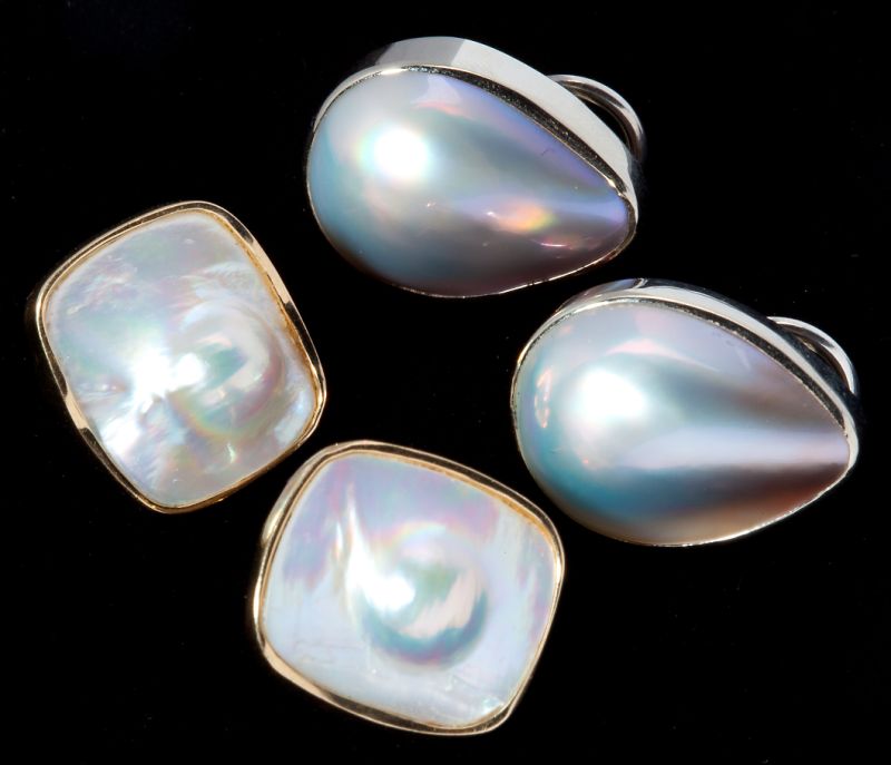 Two Pairs of Pearl Earringsthe