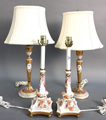TWO PAIRS OF PORCELAIN