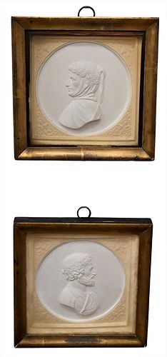 TWO PAIRS OF PORTRAITS, TO