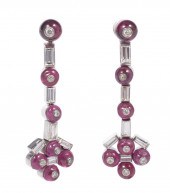 TWO PAIRS OF RETRO WHITE GOLD