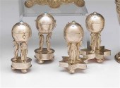 Two pairs of Russian silver sp