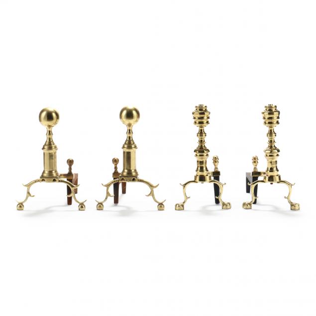 TWO PAIRS OF SIGNED CHIPPENDALE