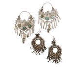 TWO PAIRS OF SILVER AND MIXED