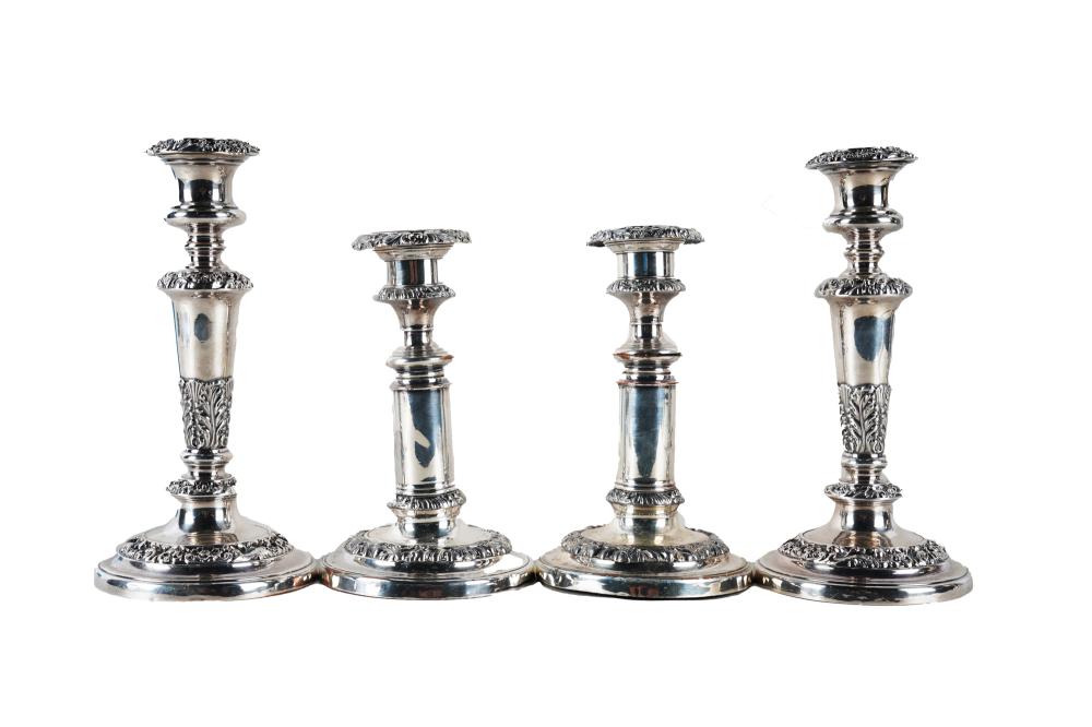 TWO PAIRS OF SILVER-PLATE