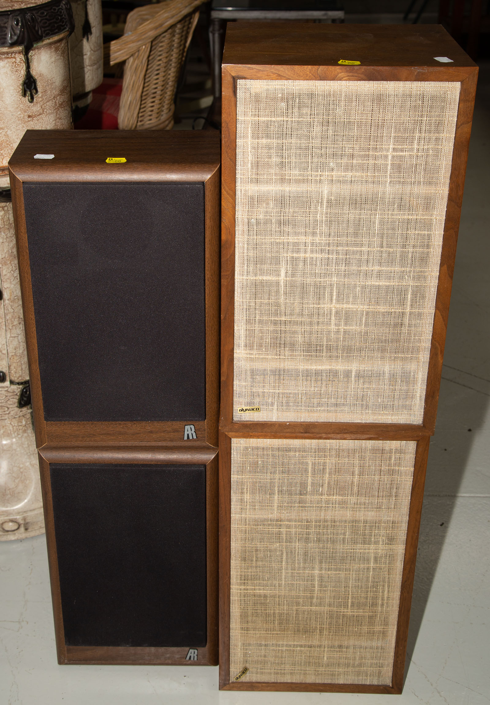 TWO PAIRS OF SPEAKERS One is