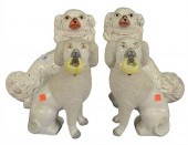 TWO PAIRS OF STAFFORDSHIRE DOG