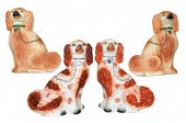 TWO PAIRS OF STAFFORDSHIRE POR