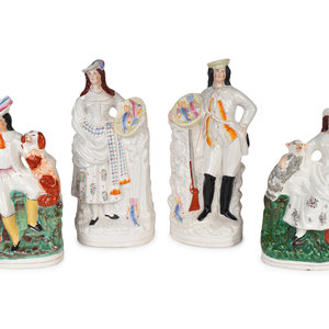 Two Pairs of Staffordshire