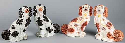 TWO PAIRS OF STAFFORDSHIRE