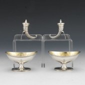 TWO PAIRS OF STERLING SALTS  2
