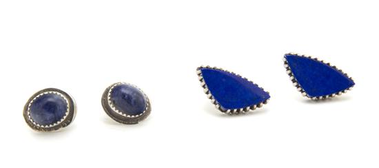 Two Pairs of Sterling Silver and