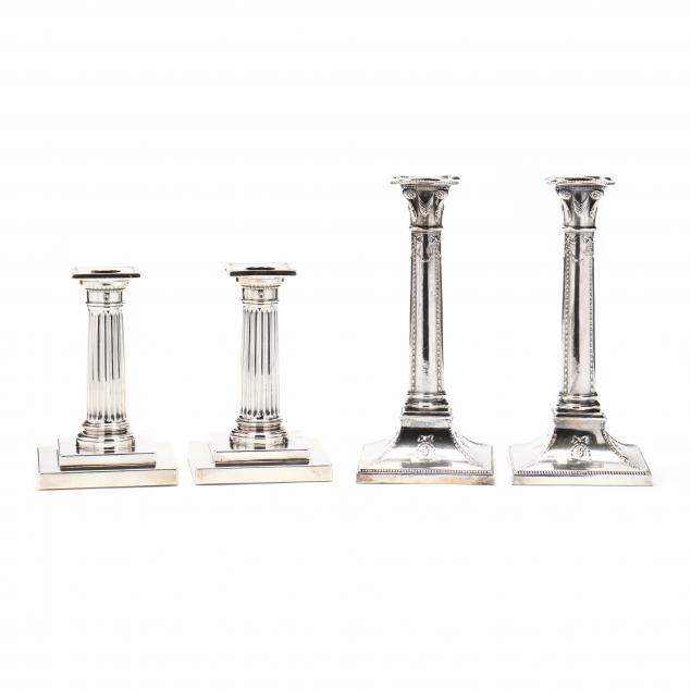 TWO PAIRS OF STERLING SILVER &