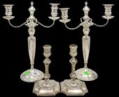 TWO PAIRS OF STERLING SILVER C