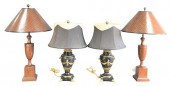 TWO PAIRS OF TABLE LAMPS TO IN