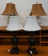 TWO PAIRS OF TABLE LAMPSTwo Pa