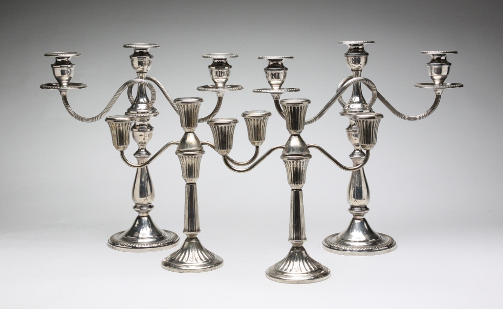 TWO PAIRS OF WEIGHTED STERLING