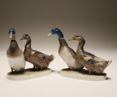 Two pairs Rosenthal mallard du