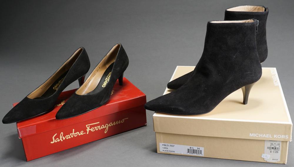 TWO PAIRS SALVATORE FERRAGAMO BLACK