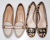 TWO PAIRS TORY BURCH LOAFERS b