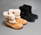 TWO PAIRS WOMEN'S BOOTS WITH E