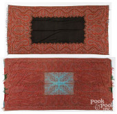 TWO PAISLEY SHAWLS, 19TH C.<br