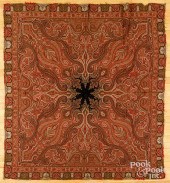 TWO PAISLEY SHAWLS, 19TH C.Two